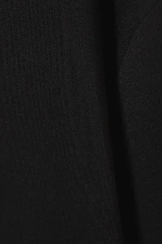 Soft Oversized Long-Sleeved Top – Black