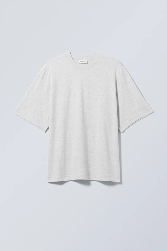 Soft Oversized T-Shirt – Light Grey Melange Soft Oversized T-Shirt – Light Grey Melange