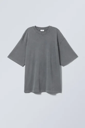 Soft Oversized T-Shirt – Washed Dusty Blue