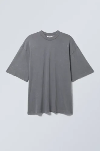Soft Oversized T-Shirt – Washed Dusty Blue