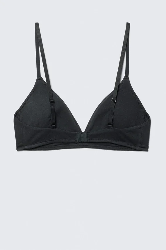 Soft Padded Triangle Bra – Black Soft Padded Triangle Bra – Black