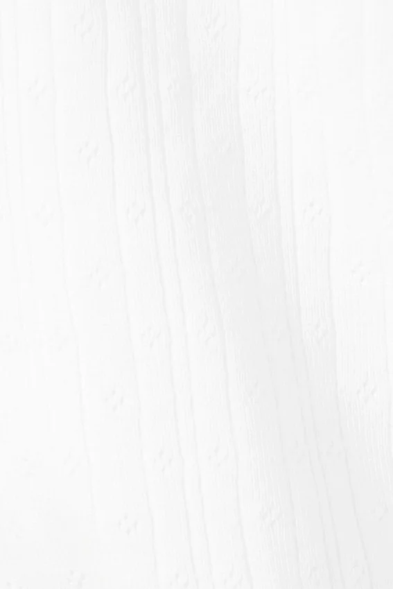 Soft Pointelle Pyjama Shorts – White Soft Pointelle Pyjama Shorts – White