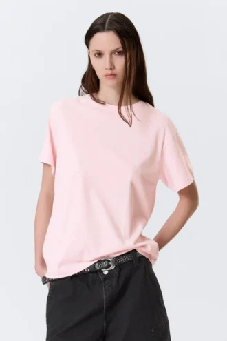 Soft Regular Fit Cotton T-Shirt – Light Pink Soft Regular Fit Cotton T-Shirt – Light Pink