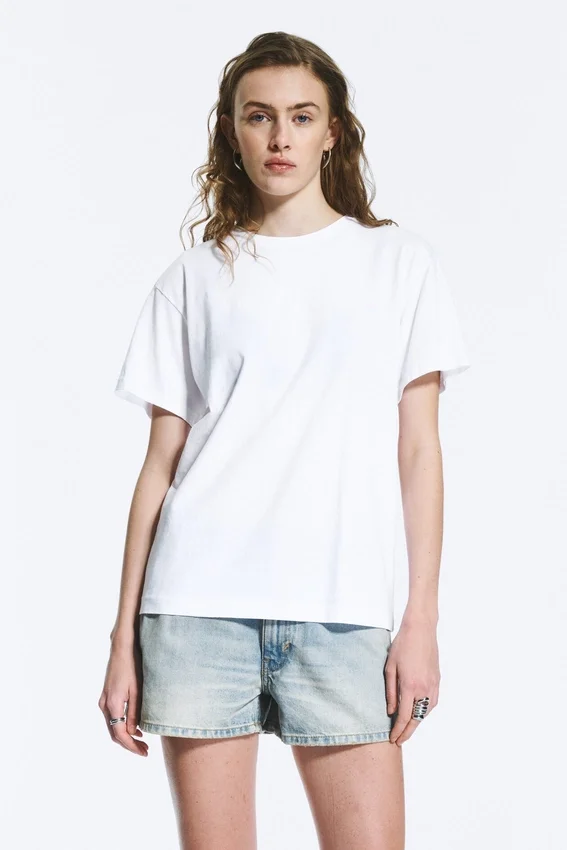 Soft Regular Fit Cotton T-Shirt – White Soft Regular Fit Cotton T-Shirt – White