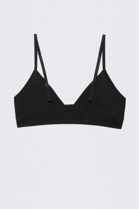 Soft Seamless Triangle Bra – Black Soft Seamless Triangle Bra – Black