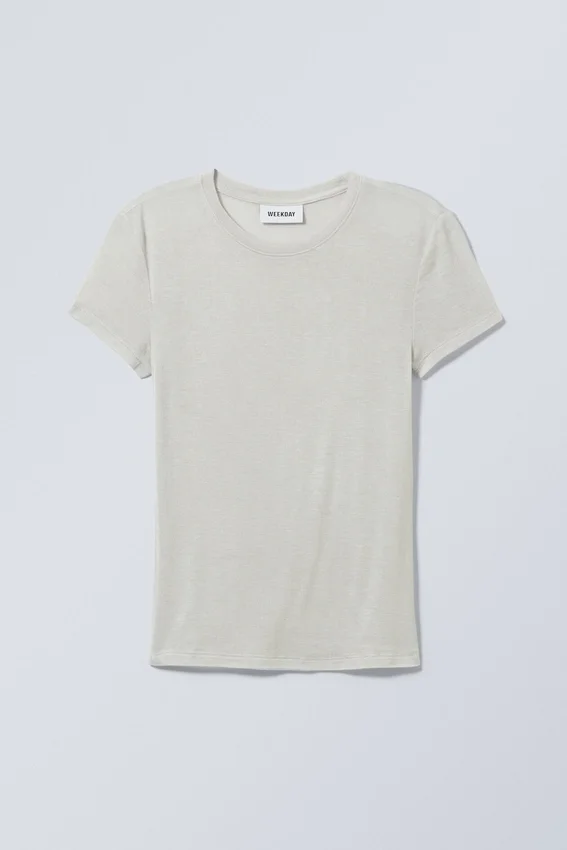 Soft Sheer Fitted T-Shirt – Dusty Mole Soft Sheer Fitted T-Shirt – Dusty Mole