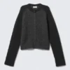 Soft Slim Fit Wool Blend Cardigan – Dark Grey Melange Soft Slim Fit Wool Blend Cardigan – Dark Grey Melange
