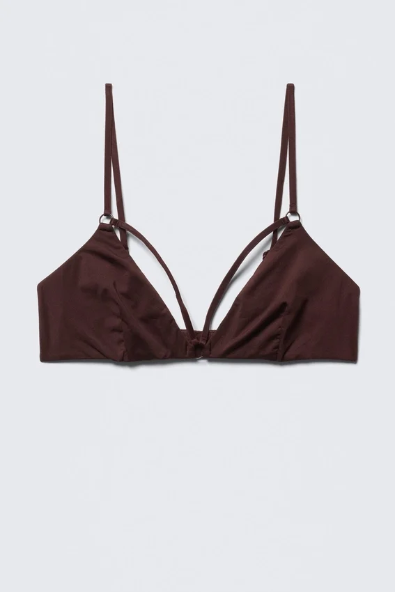 Soft Strap Triangle Bra – Burgundy Soft Strap Triangle Bra – Burgundy