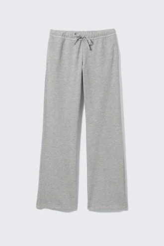 Soft Terry Pyjama Bottoms – Grey Melange