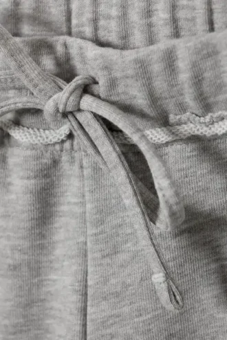 Soft Terry Pyjama Bottoms – Grey Melange