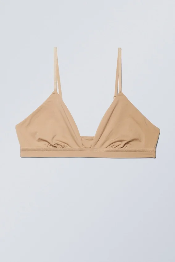 Soft Triangle Bralette – Beige Soft Triangle Bralette – Beige