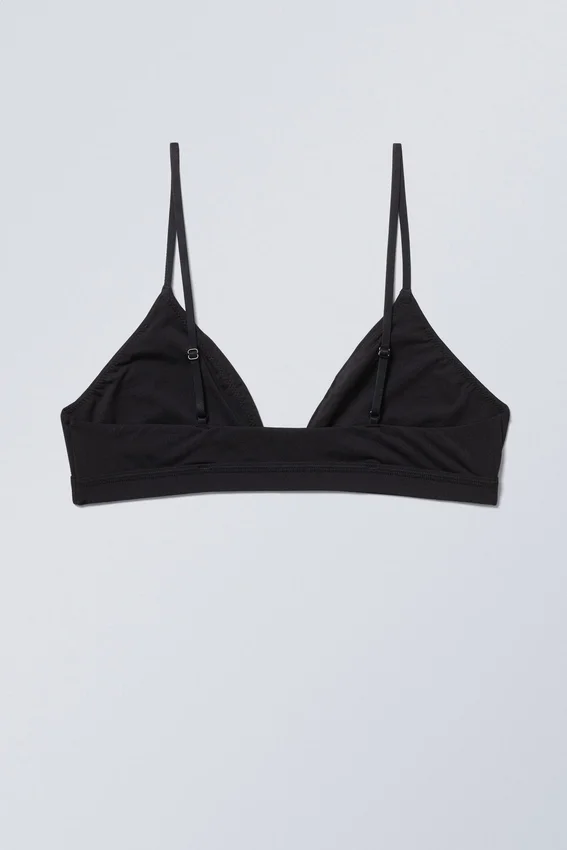 Soft Triangle Bralette – Black Soft Triangle Bralette – Black