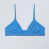 Soft Triangle Bralette – Blue