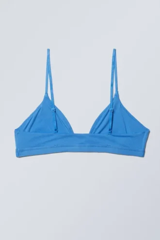 Soft Triangle Bralette – Blue