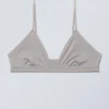 Soft Triangle Bralette – Light Grey