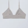 Soft Triangle Bralette – Light Grey