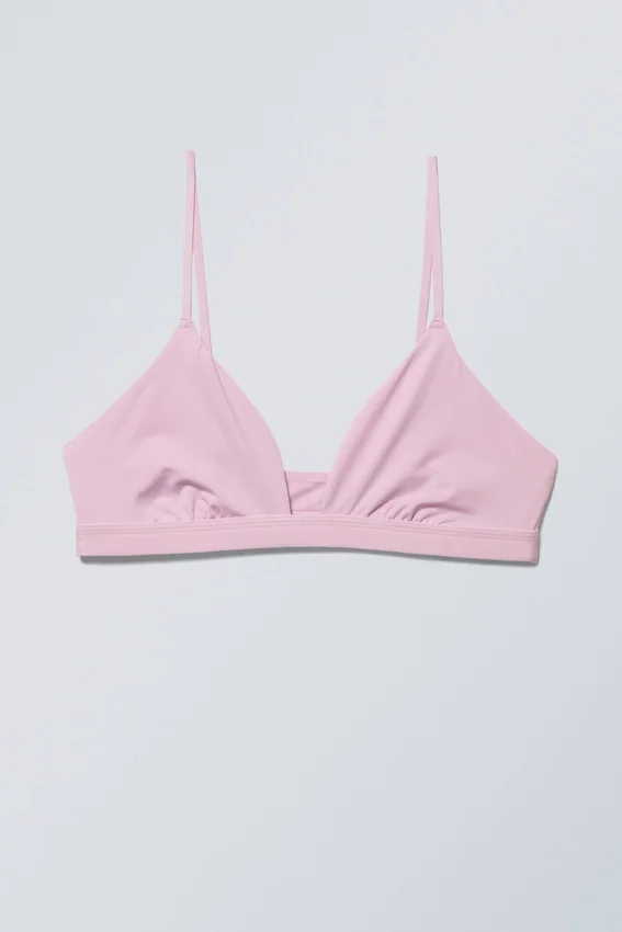 Soft Triangle Bralette – Light Pink Soft Triangle Bralette – Light Pink