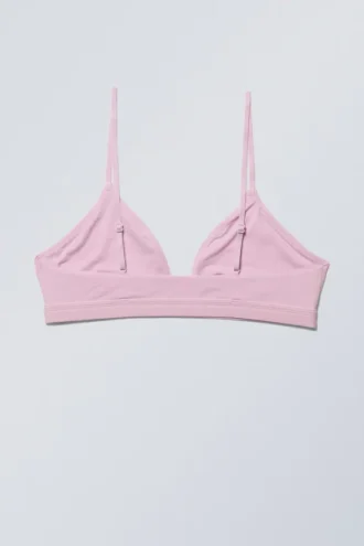 Soft Triangle Bralette – Light Pink