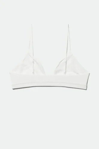 Soft Triangle Bralette – White