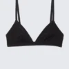 Soft Triangle Cotton Bra – Black Soft Triangle Cotton Bra – Black