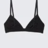 Soft Triangle Cotton Bra – Black Soft Triangle Cotton Bra – Black