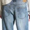 Solar Loose Wide Leg Unisex Jeans – Blue Horses – Medium Blue Solar Loose Wide Leg Unisex Jeans – Blue Horses – Medium Blue