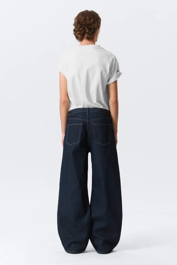 Solar Loose Wide Leg Unisex Jeans – Blue Rinse – Dark Blue Solar Loose Wide Leg Unisex Jeans – Blue Rinse – Dark Blue