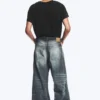 Solar Loose Wide Leg Unisex Jeans – Laser Board Blue – Medium Blue Solar Loose Wide Leg Unisex Jeans – Laser Board Blue – Medium Blue
