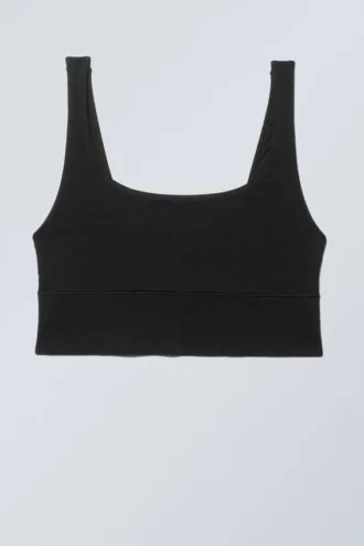 Soul Scoop Neck Soft Bra – Black Soul Scoop Neck Soft Bra – Black