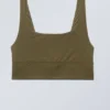 Soul Scoop Neck Soft Bra – Dark Khaki Green Soul Scoop Neck Soft Bra – Dark Khaki Green