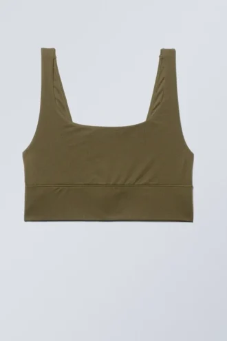 Soul Scoop Neck Soft Bra – Dark Khaki Green Soul Scoop Neck Soft Bra – Dark Khaki Green