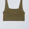 Soul Scoop Neck Soft Bra – Dark Khaki Green Soul Scoop Neck Soft Bra – Dark Khaki Green