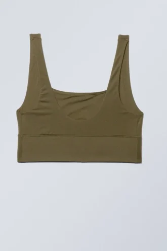 Soul Scoop Neck Soft Bra – Dark Khaki Green Soul Scoop Neck Soft Bra – Dark Khaki Green