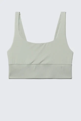 Soul Scoop Neck Soft Bra – Light Dusty Khaki Green