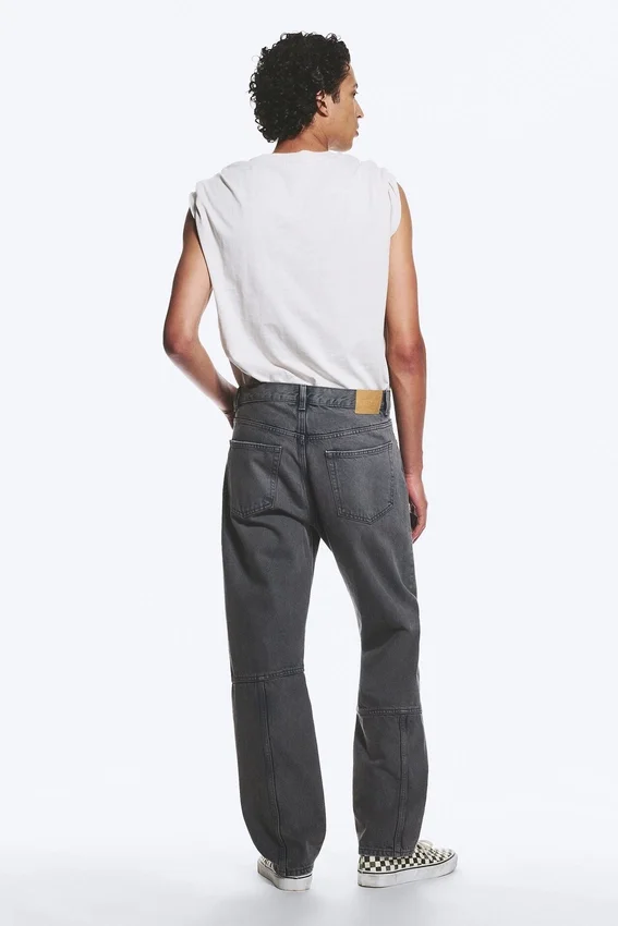 Space Cut Relaxed Straight Jeans – Volcano Blue – Medium Blue Space Cut Relaxed Straight Jeans – Volcano Blue – Medium Blue