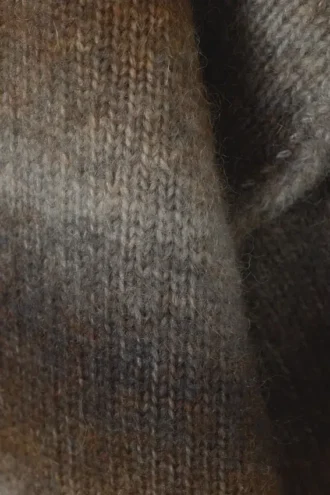 Space Dye Knitted Sweater – Brown Space Dye