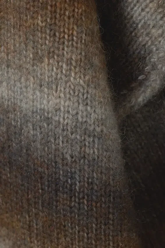 Space Dye Knitted Sweater – Brown Space Dye Space Dye Knitted Sweater – Brown Space Dye