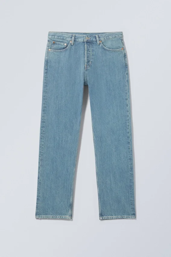 Space Mid Rise Relaxed Straight Jeans – 2000 Blue – Medium Blue Space Mid Rise Relaxed Straight Jeans – 2000 Blue – Medium Blue