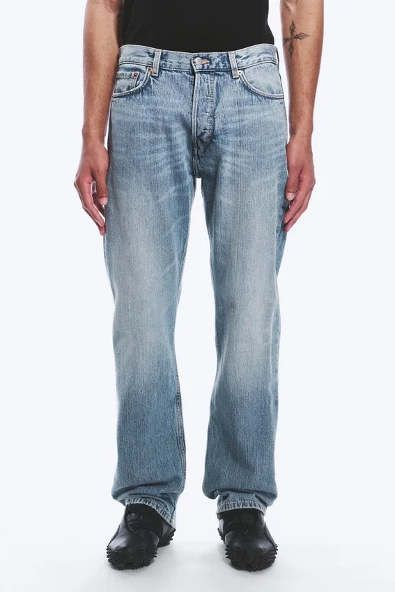 Space Mid Rise Relaxed Straight Jeans – Blue Stream – Medium Blue Space Mid Rise Relaxed Straight Jeans – Blue Stream – Medium Blue