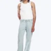 Space Mid Rise Relaxed Straight Jeans – Ghost Blue – Light Blue Space Mid Rise Relaxed Straight Jeans – Ghost Blue – Light Blue