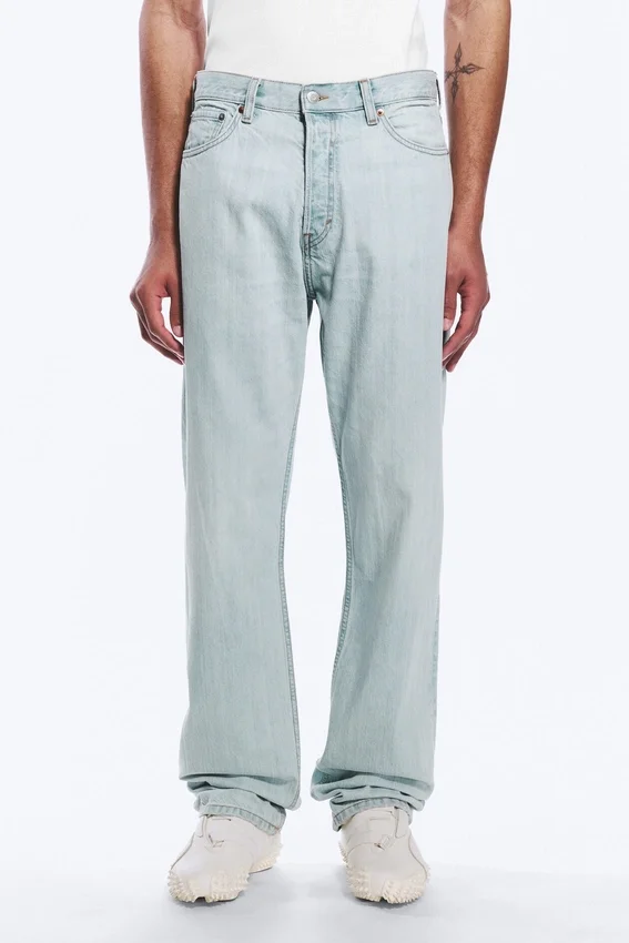 Space Mid Rise Relaxed Straight Jeans – Ghost Blue – Light Blue Space Mid Rise Relaxed Straight Jeans – Ghost Blue – Light Blue