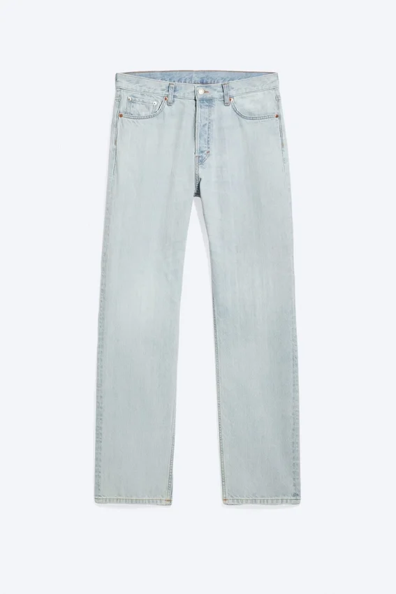 Space Mid Rise Relaxed Straight Jeans – Ghost Blue – Light Blue Space Mid Rise Relaxed Straight Jeans – Ghost Blue – Light Blue