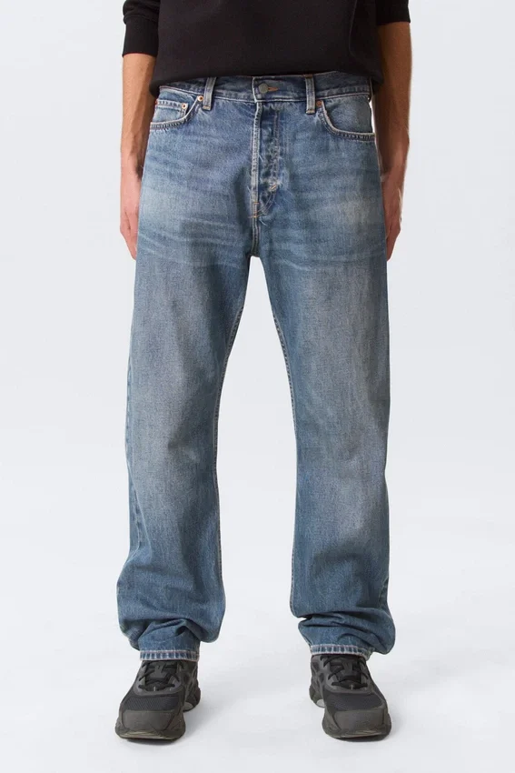 Space Mid Rise Relaxed Straight Jeans – Iron Blue Space Mid Rise Relaxed Straight Jeans – Iron Blue