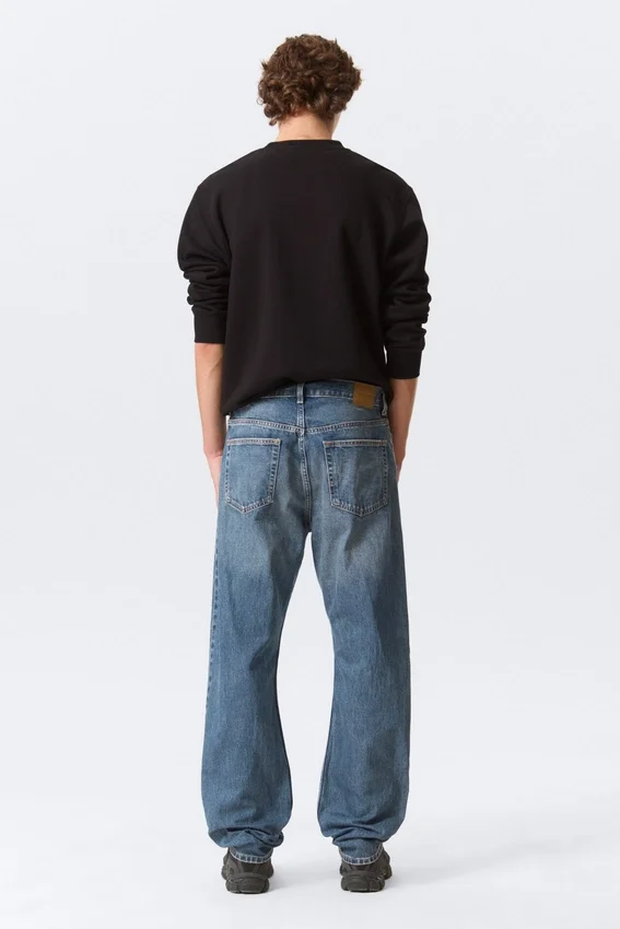 Space Mid Rise Relaxed Straight Jeans – Iron Blue Space Mid Rise Relaxed Straight Jeans – Iron Blue