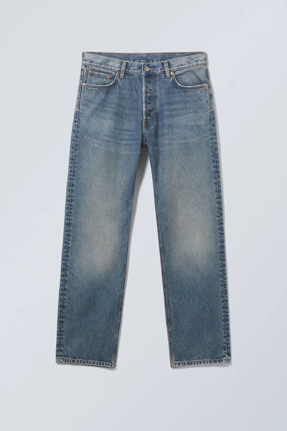 Space Mid Rise Relaxed Straight Jeans – Iron Blue Space Mid Rise Relaxed Straight Jeans – Iron Blue