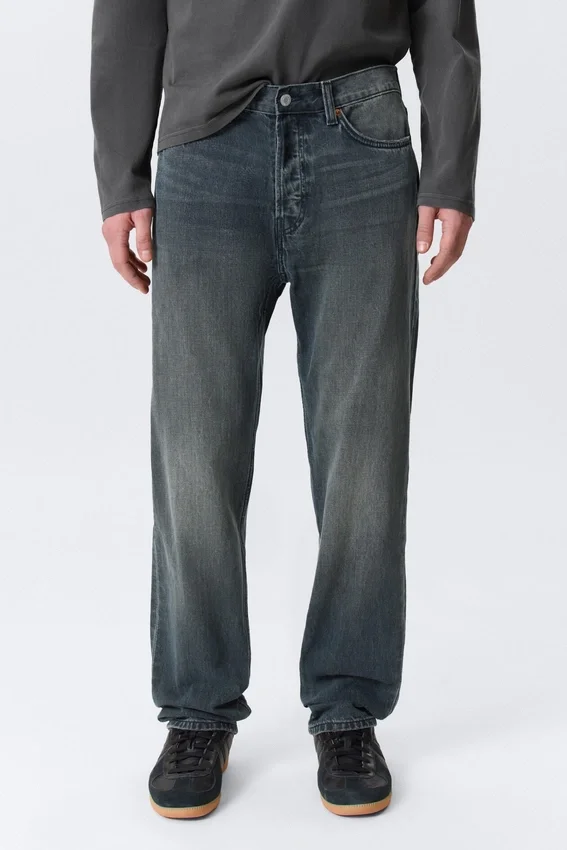 Space Mid Rise Relaxed Straight Jeans – Kourtney Blue – Dark Blue Space Mid Rise Relaxed Straight Jeans – Kourtney Blue – Dark Blue