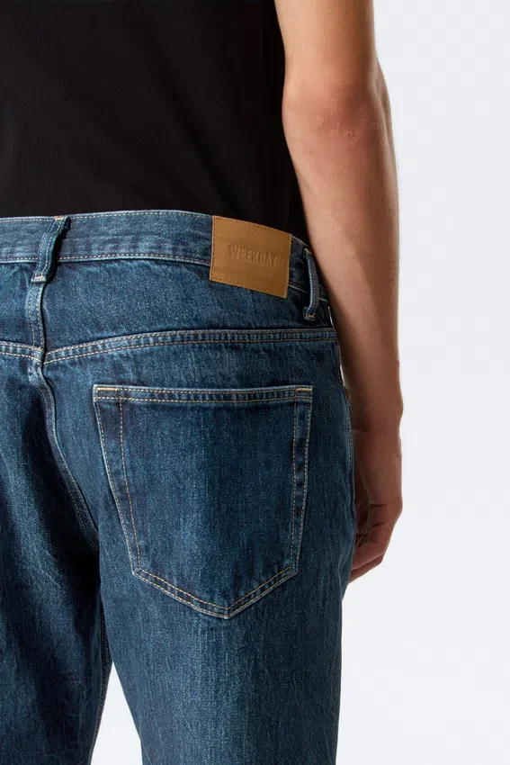 Space Mid Rise Relaxed Straight Jeans – Morning Blue – Dark Blue Space Mid Rise Relaxed Straight Jeans – Morning Blue – Dark Blue