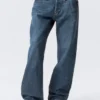 Space Mid Rise Relaxed Straight Jeans – Morning Blue – Dark Blue Space Mid Rise Relaxed Straight Jeans – Morning Blue – Dark Blue
