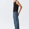 Space Mid Rise Relaxed Straight Jeans – Morning Blue – Dark Blue Space Mid Rise Relaxed Straight Jeans – Morning Blue – Dark Blue