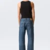 Space Mid Rise Relaxed Straight Jeans – Morning Blue – Dark Blue Space Mid Rise Relaxed Straight Jeans – Morning Blue – Dark Blue